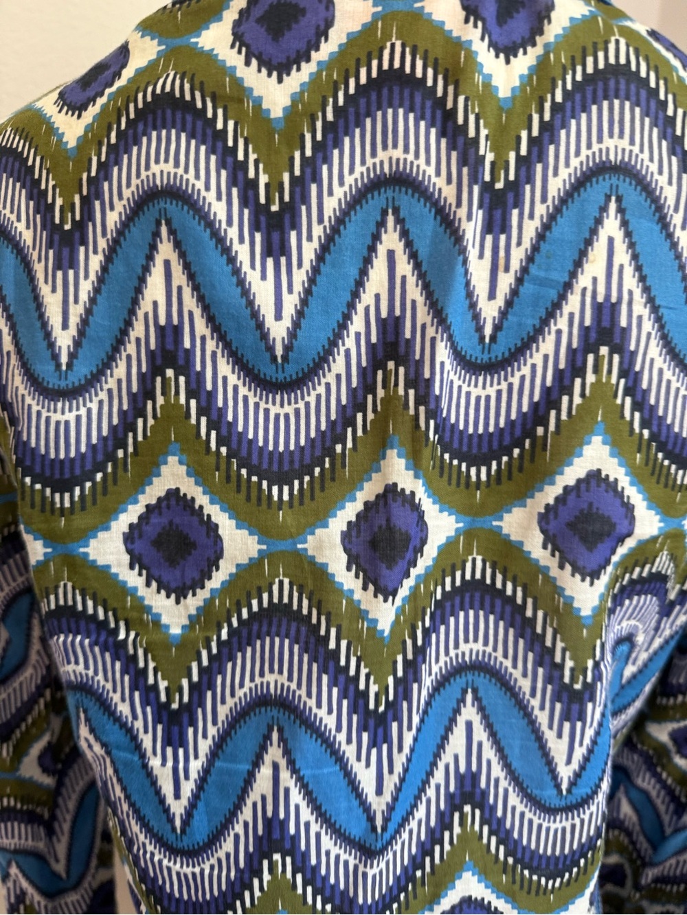 Funky Tory Burch tunic with geometric design size 6 - Picture 6 of 7